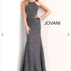 Grey jovani prom dress